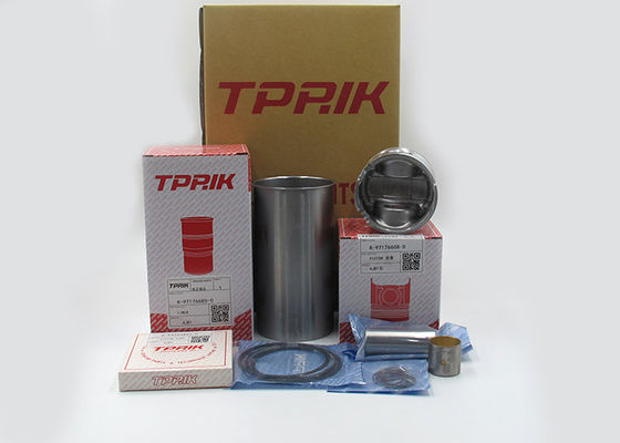 4JB1 Cylinder Liner Kit Sleeves Square Bottom Piston For EX60-3  SK60-3  SK60-5 Excavator